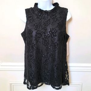 New! Nanette Lepore sz Small S Sleeveless Lace Blouse Top NWT